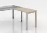 Retour bureau bench Tempo 1 personne – 98x60 cm 