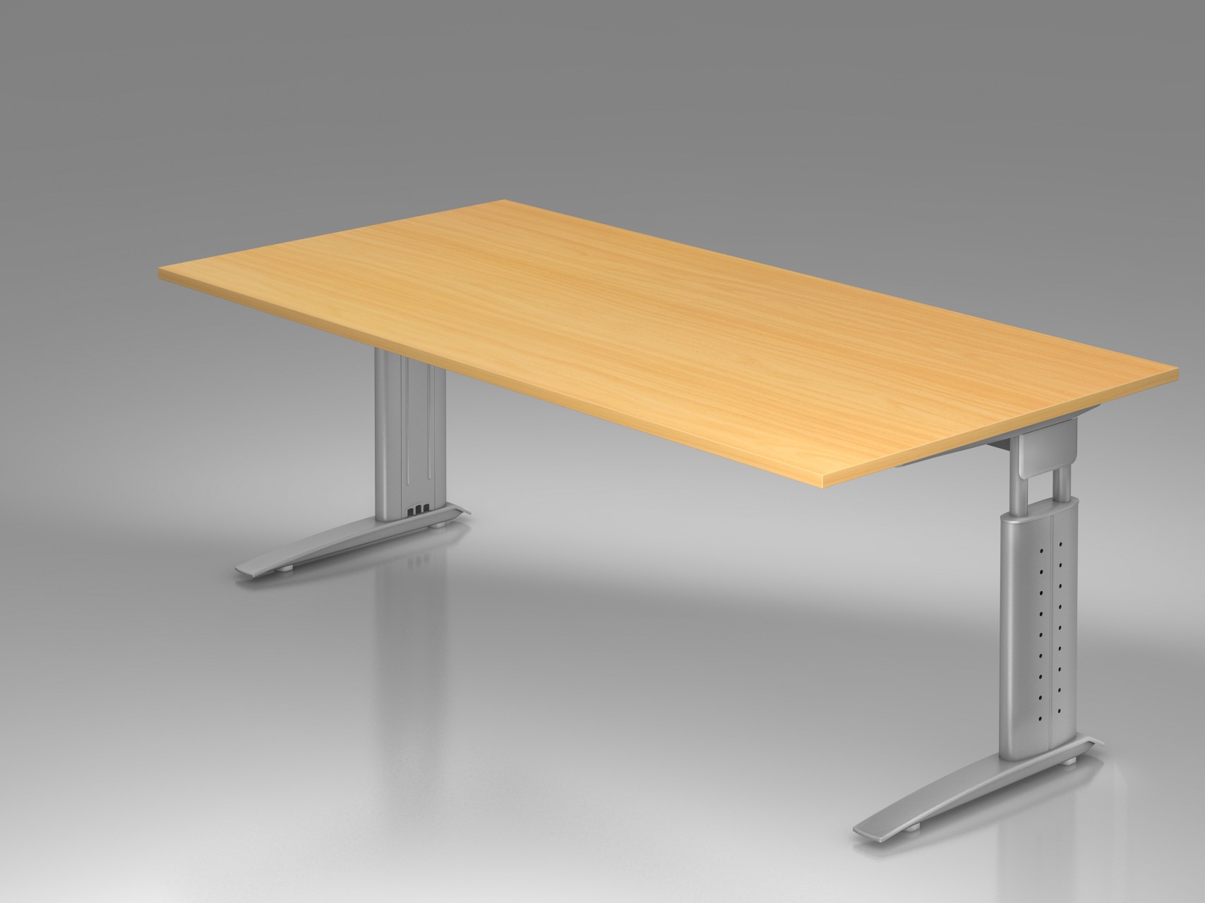 Bureau r glable en hauteur Ergonomique Plus 200 x 100 cm Bureau r glable en hauteur Ergonomique Plus 200 x 100 cm