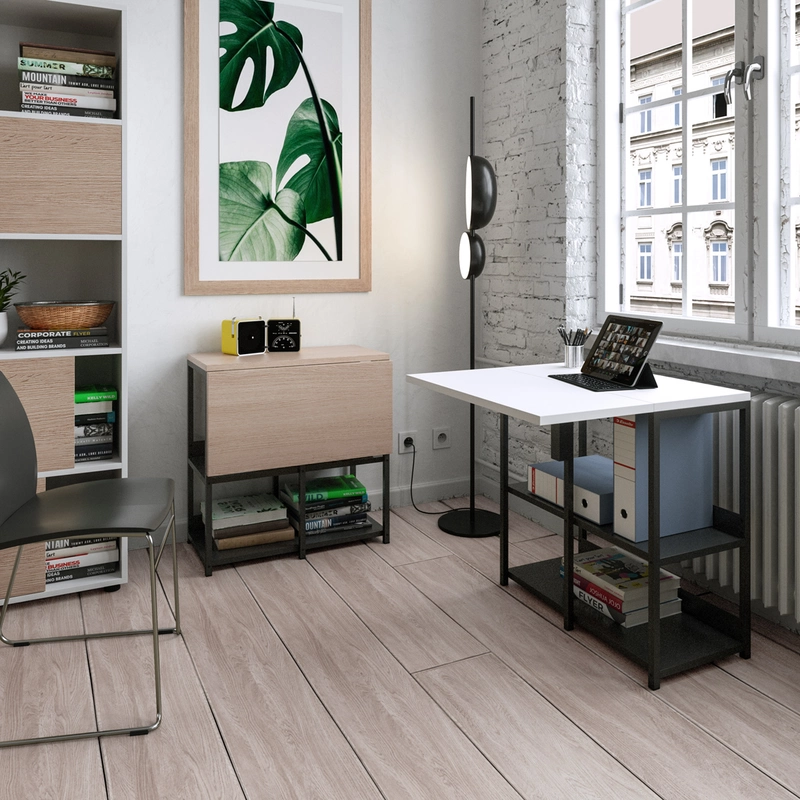 Bureau Rabattable CONFORT - Télétravail Gain de Place et Compact