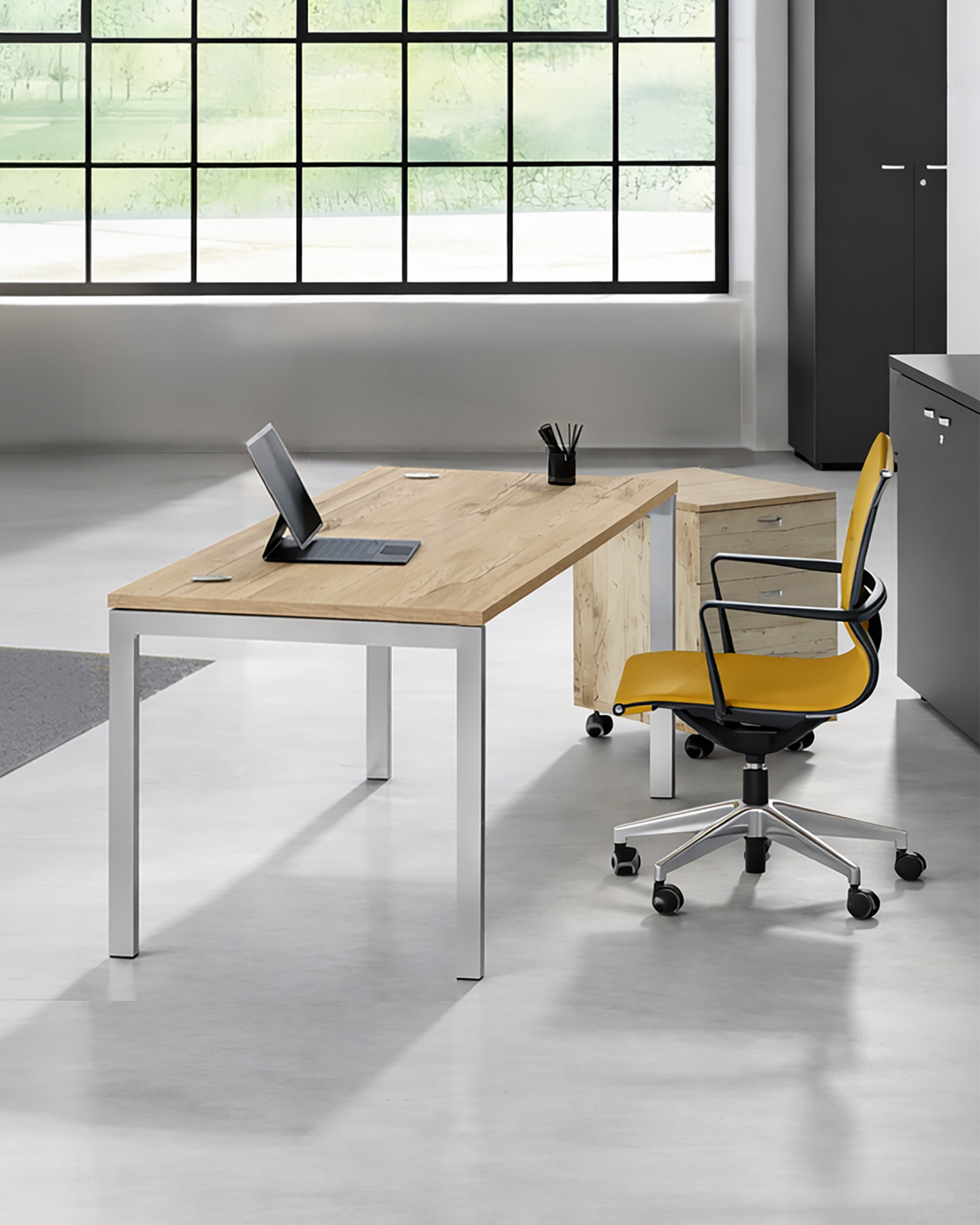 Bureau professionnel individuel Express Plus - 4 pieds