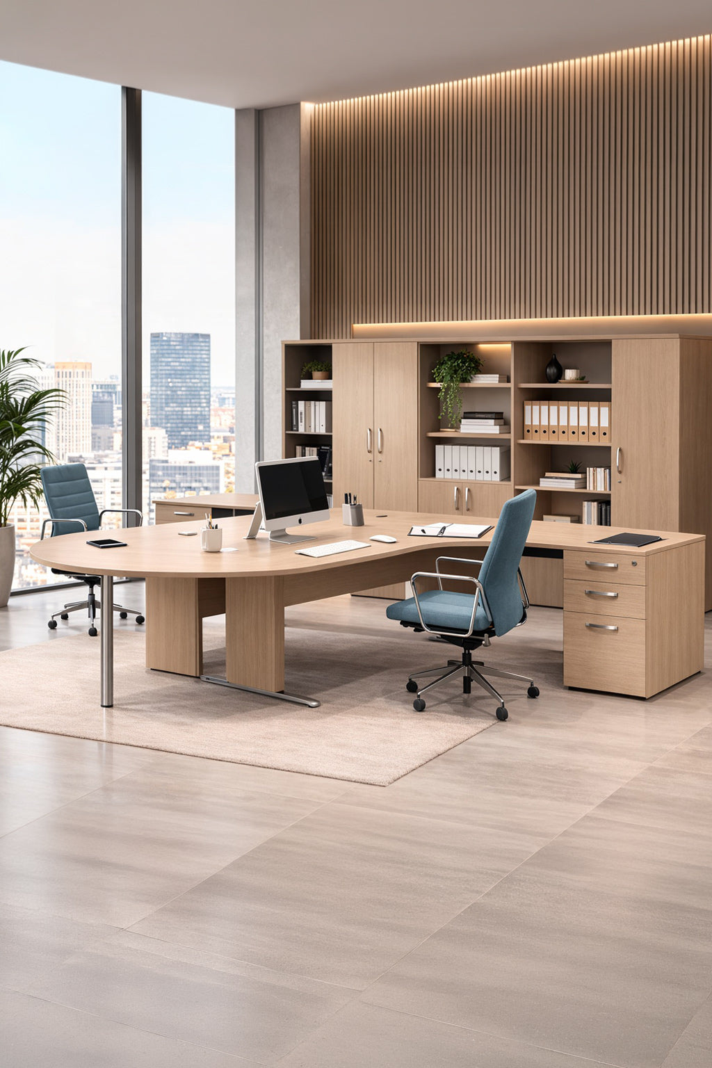 Solution Modulaire de bureau Compact Curvy