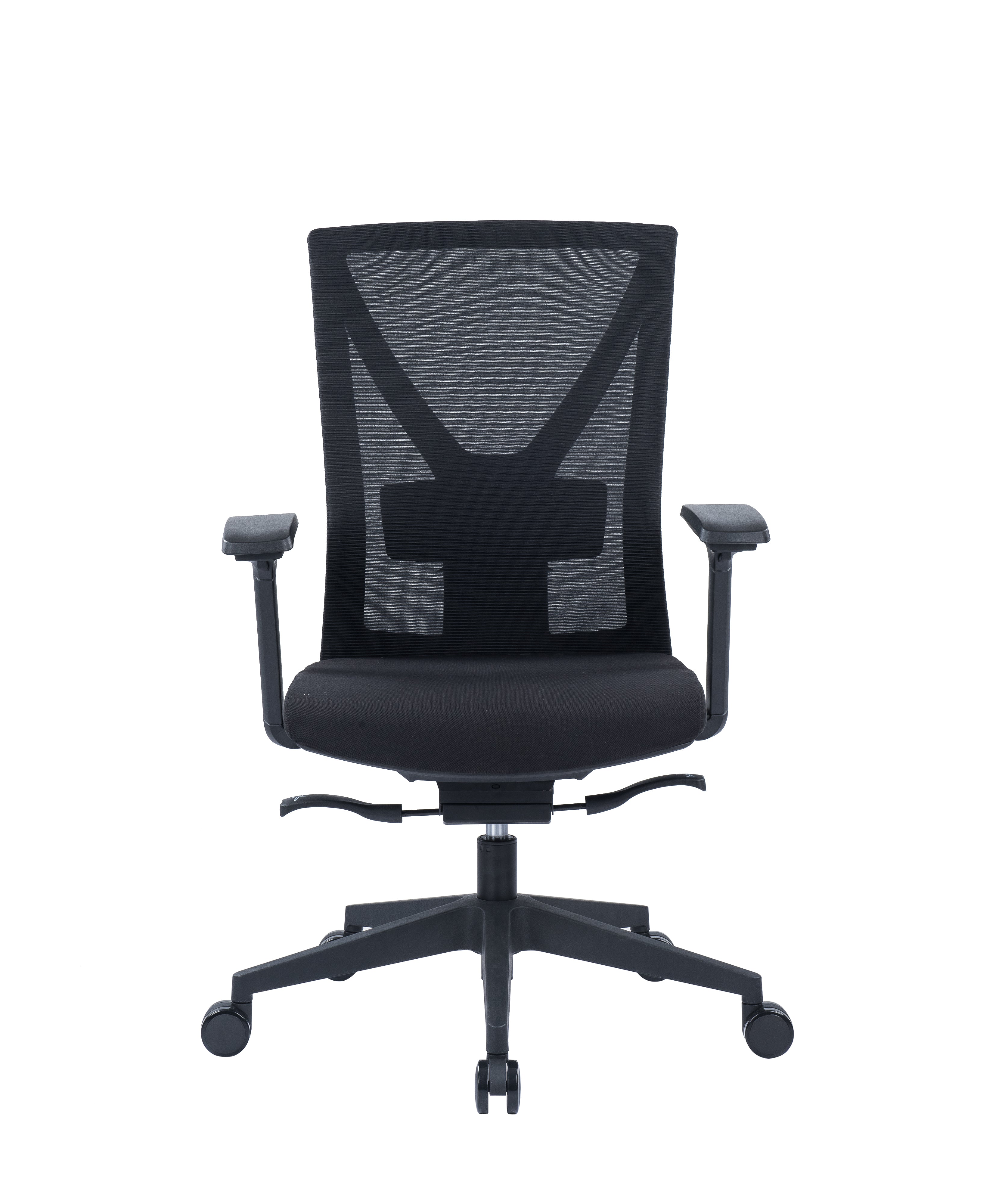 Le Fauteuil Auriga Mécanisme Basculant Décentré de Monsieur Bureau offre un dossier en mesh, des accoudoirs réglables, une assise confortable et une base à cinq roulettes, pour un confort professionnel avec un design moderne.