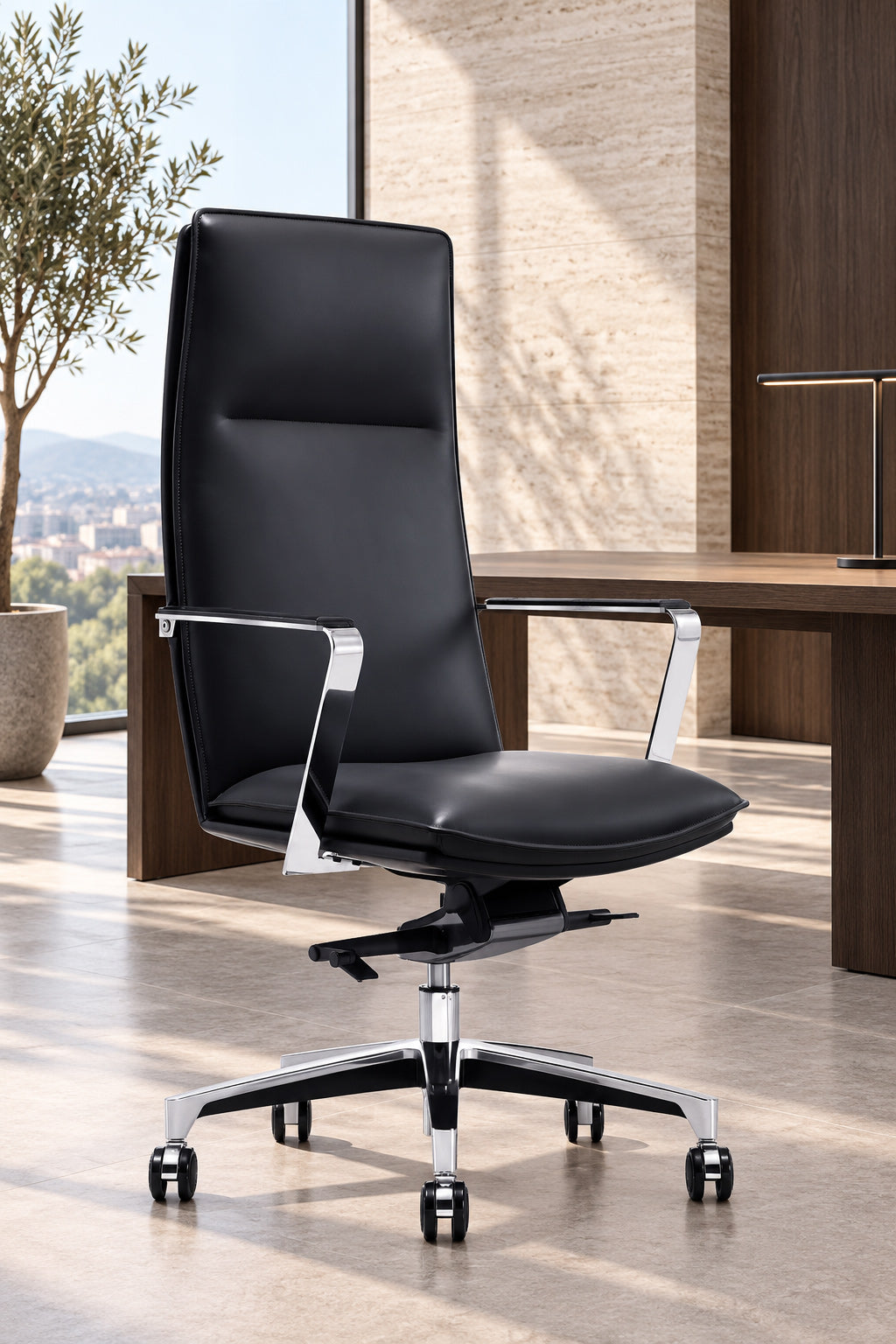 Fauteuil de direction Manhattan en cuir