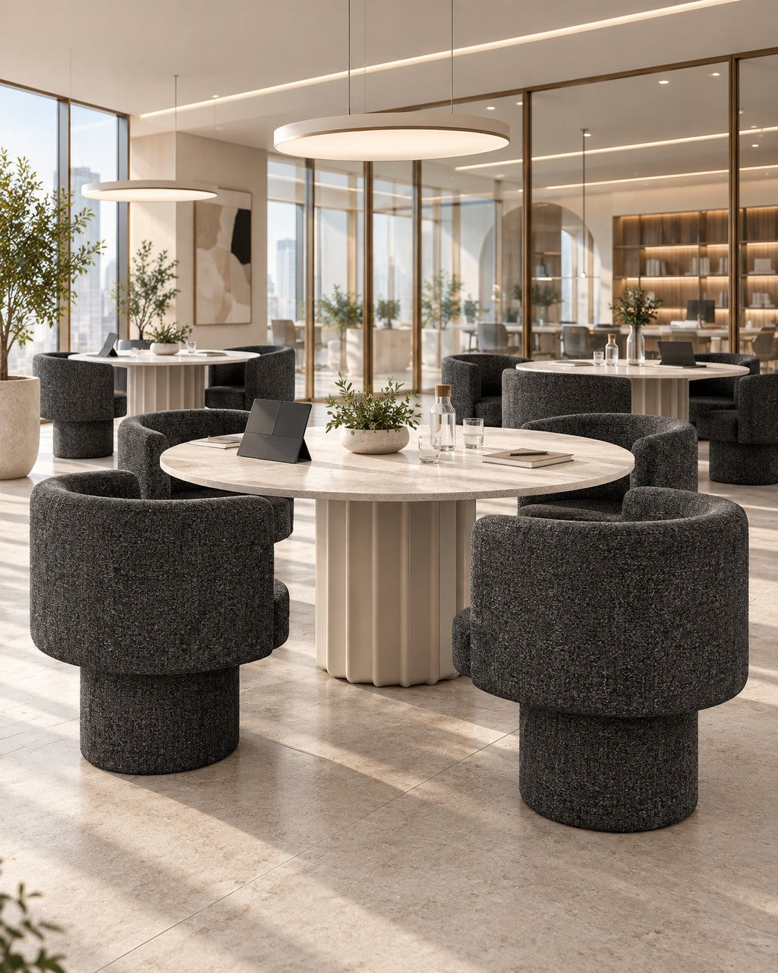 Fauteuil pivotant Sabree Tube Frezza – Design Monica Armani