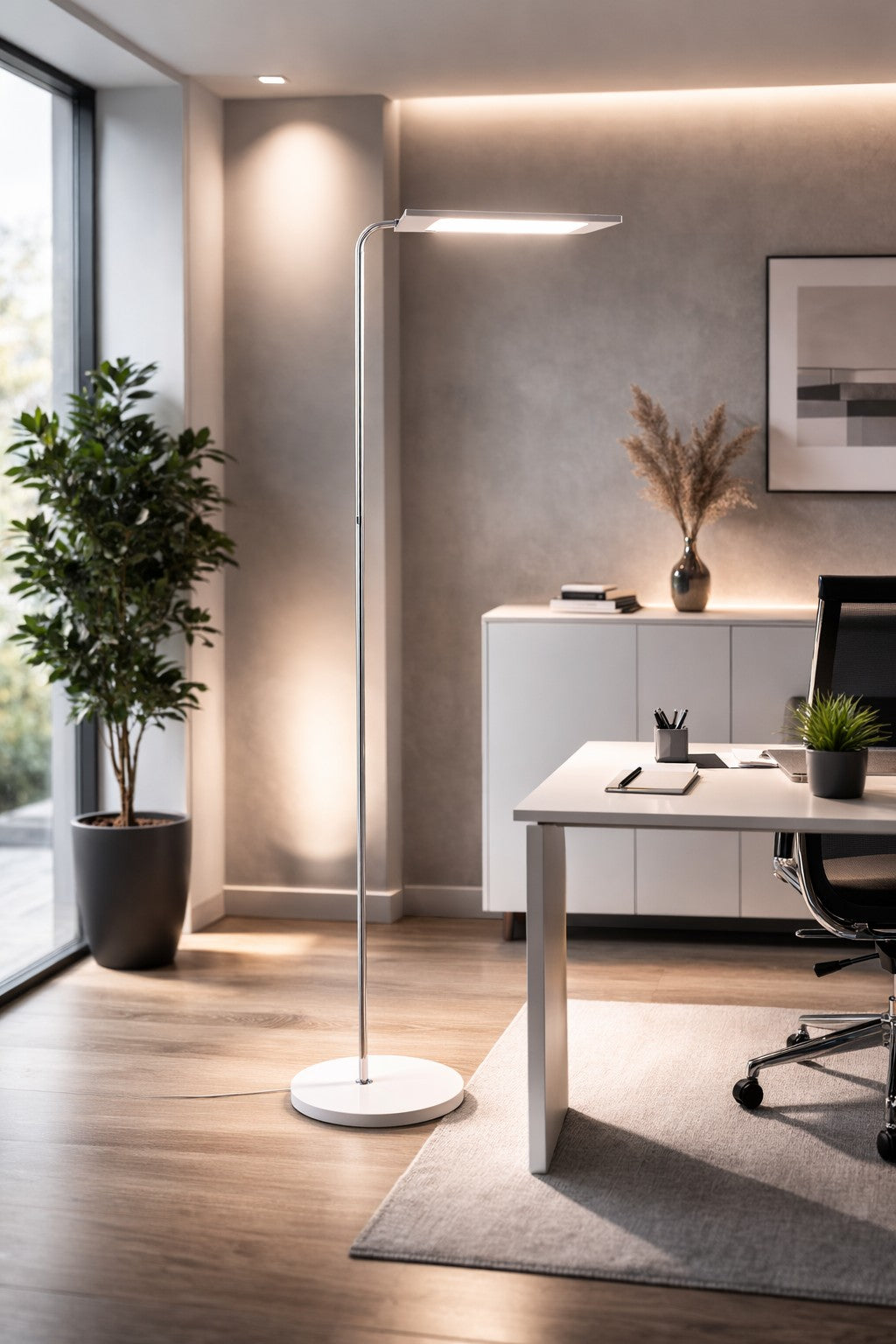 Lampadaire LED SWING Iconic réversible avec variateur