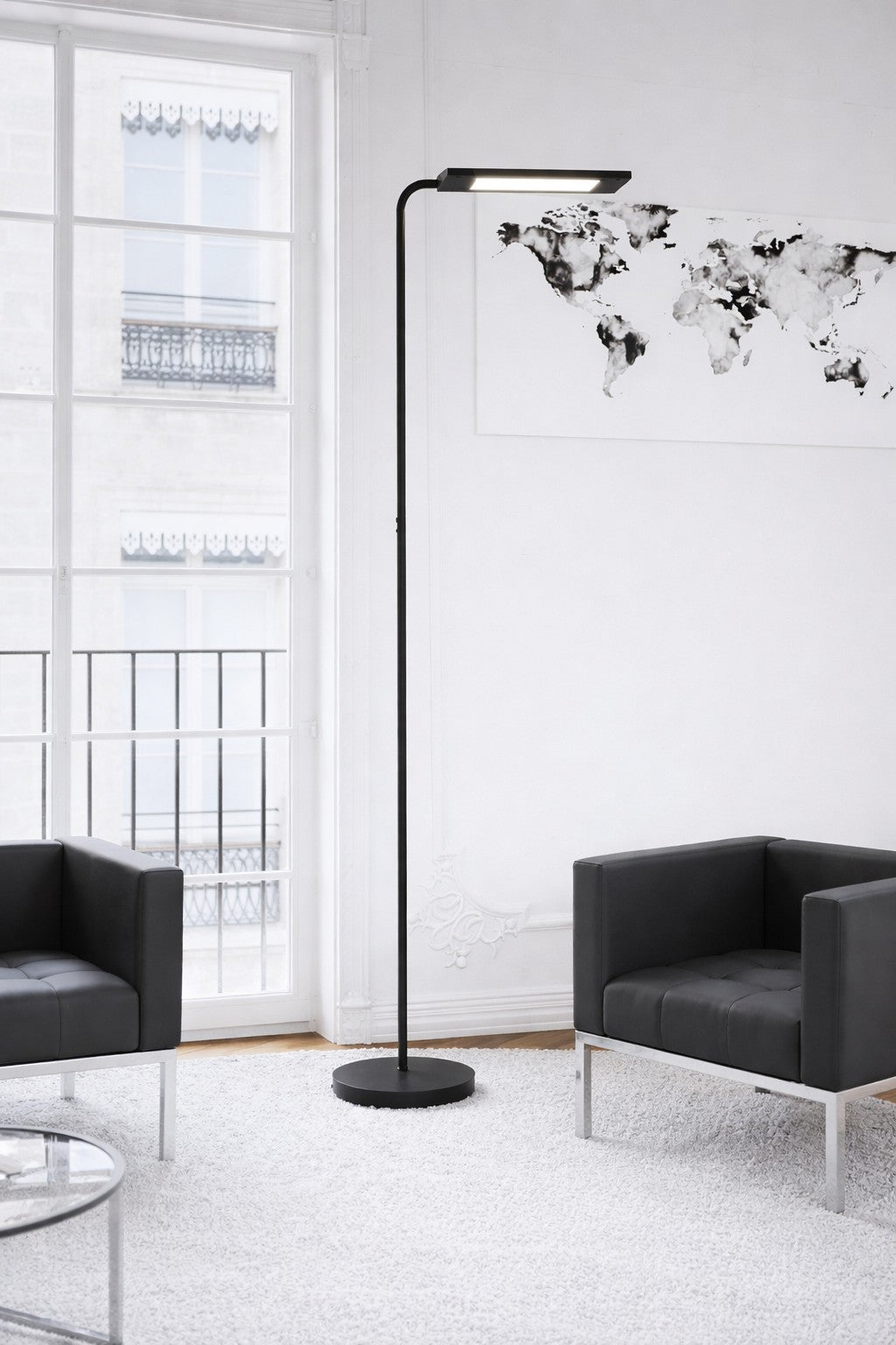 Lampadaire LED SWING Iconic réversible avec variateur