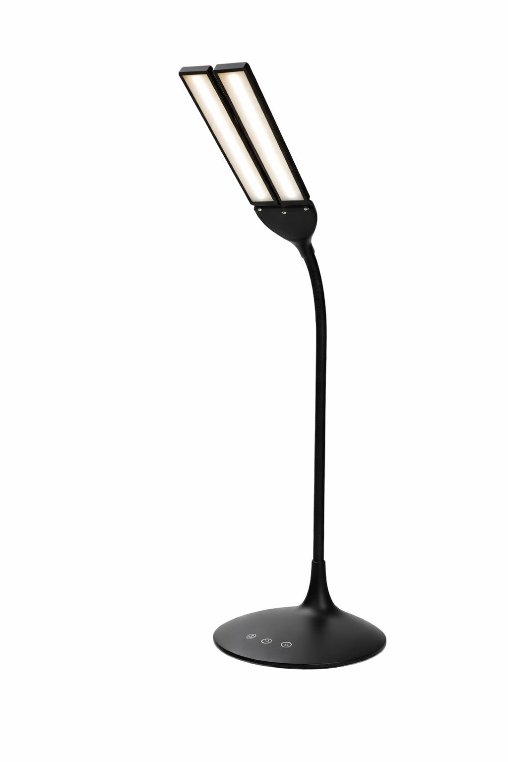 Lampe de bureau LED Iconic Twin double tête sans fil