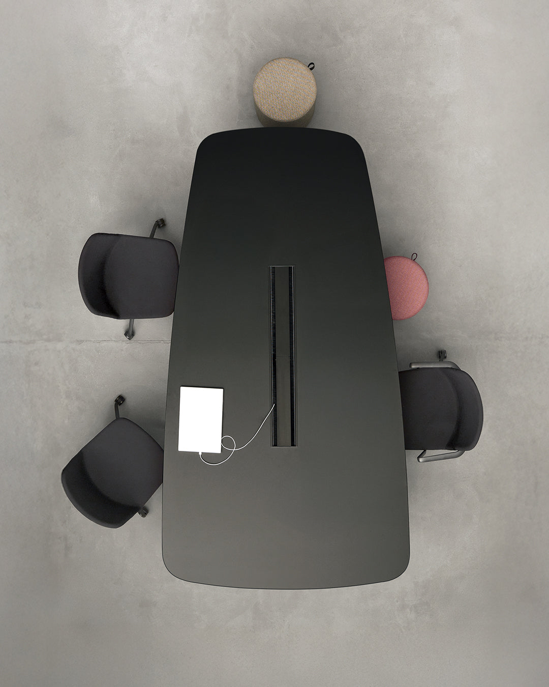 Table de réunion Organic Trapézoïdal L280