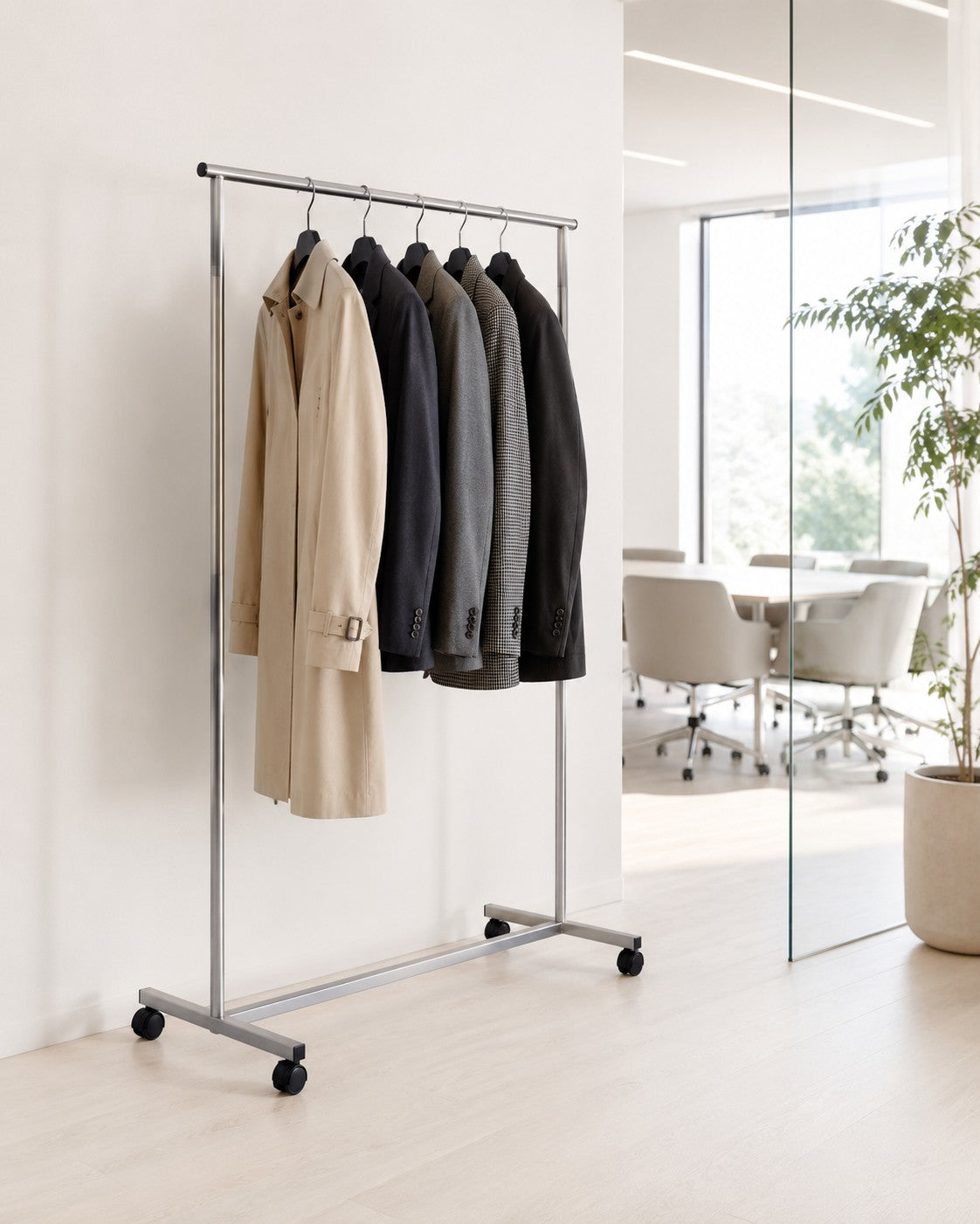 Portant à Vêtements Professionnel sur Roulettes Rack
