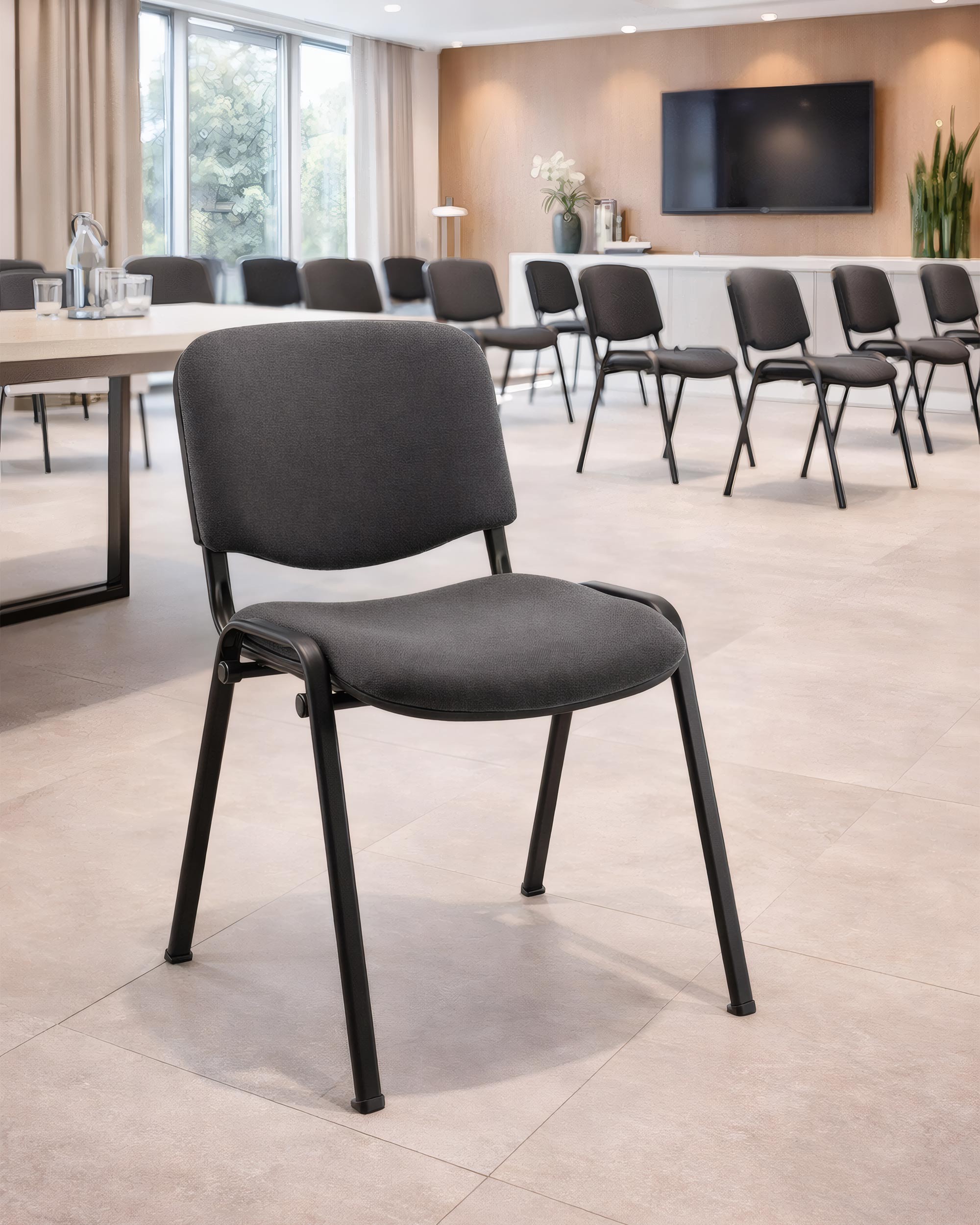 Chaise de Collectivité Leonis Empilable - Dossier Tissu