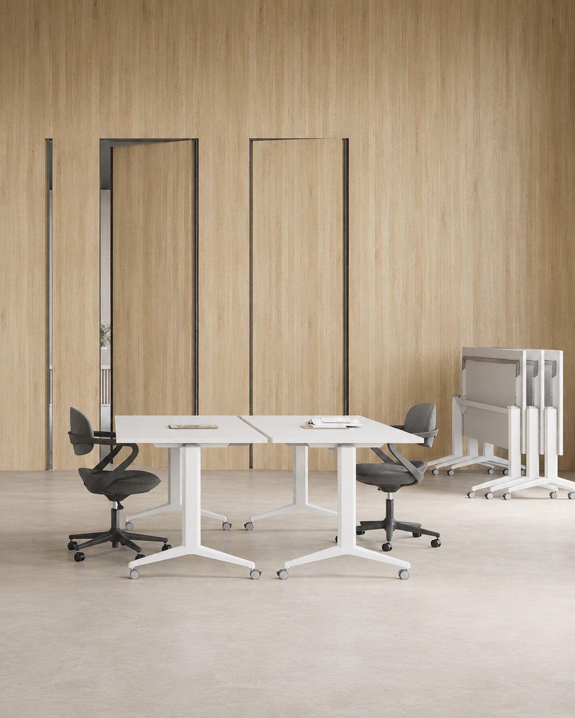 Table Abattante Flex sur Roulettes