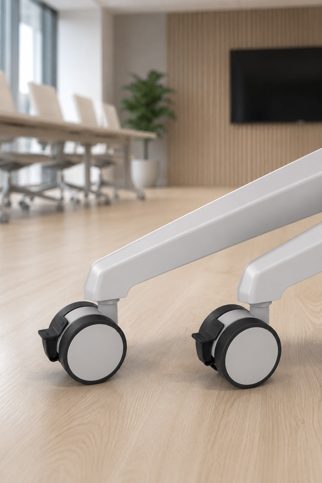 Table Abattante Flex sur Roulettes