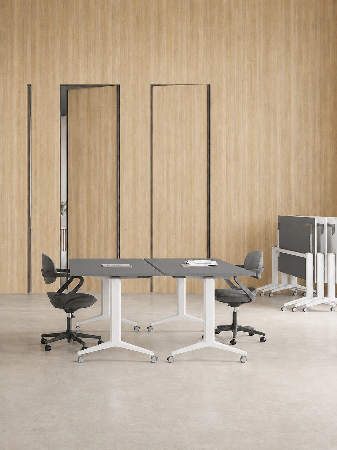 Table Abattante Flex sur Roulettes