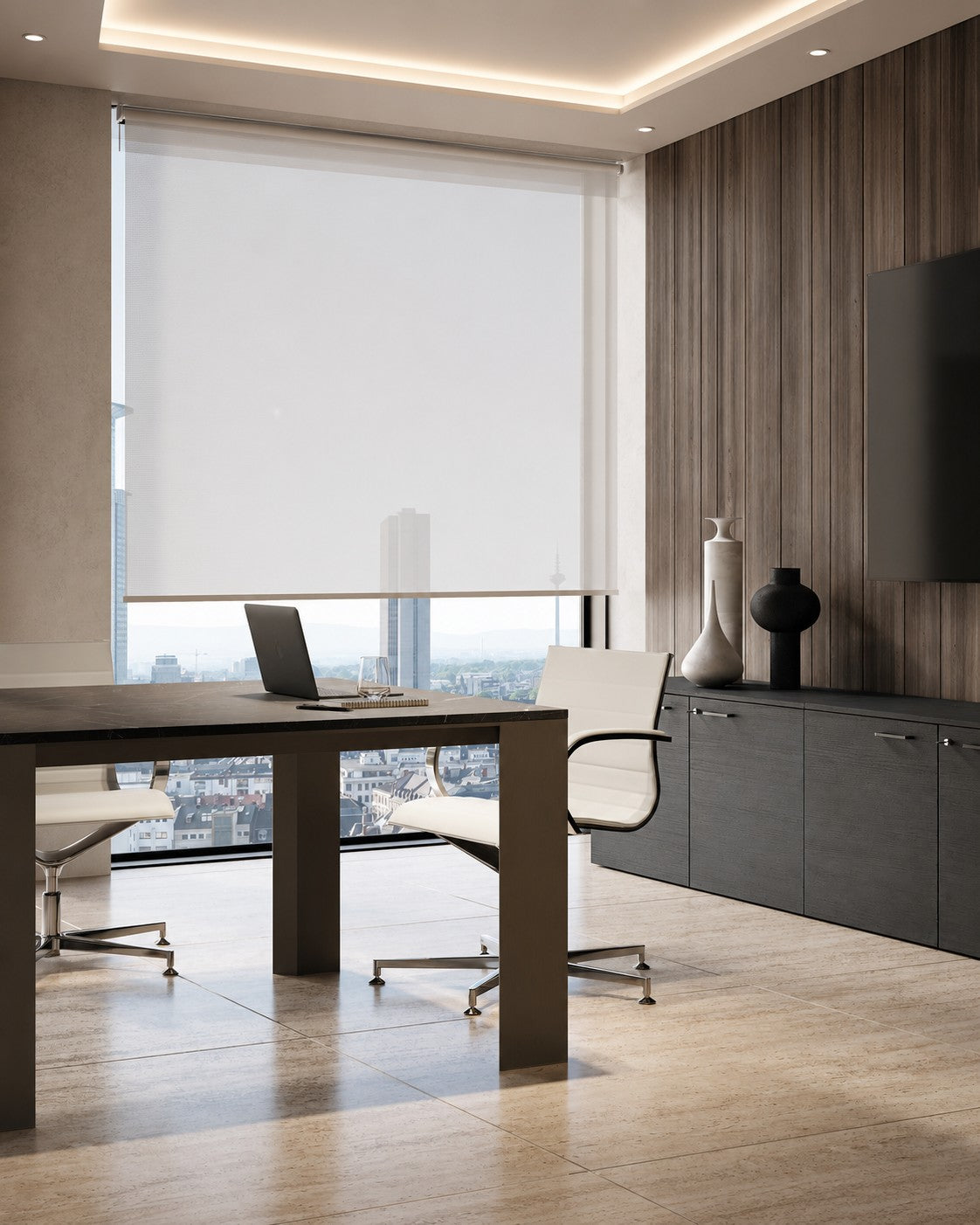 Table de réunion ONO Métal avec plateau HPL - 8 à 10 personnes