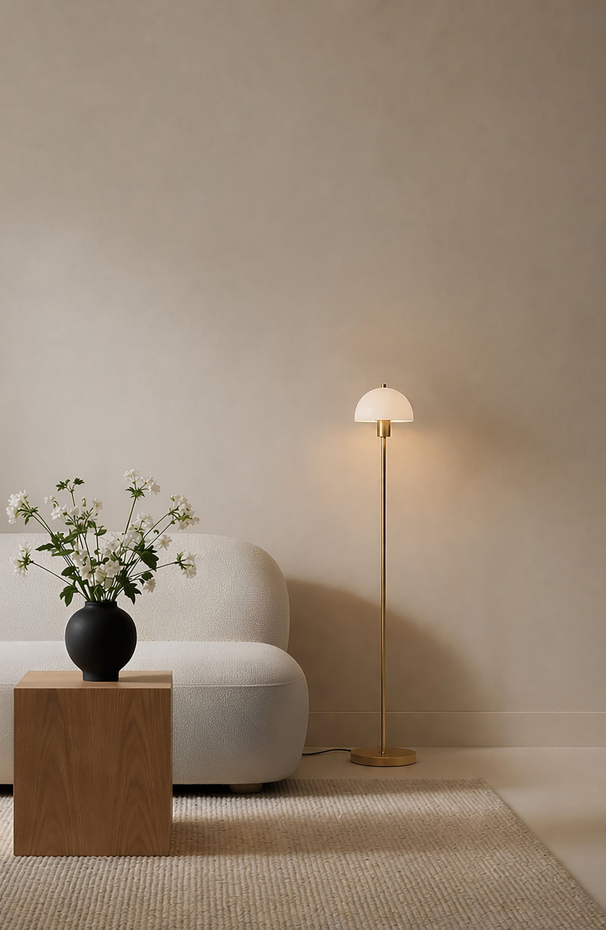 Lampadaire Vienda Opal Glass
