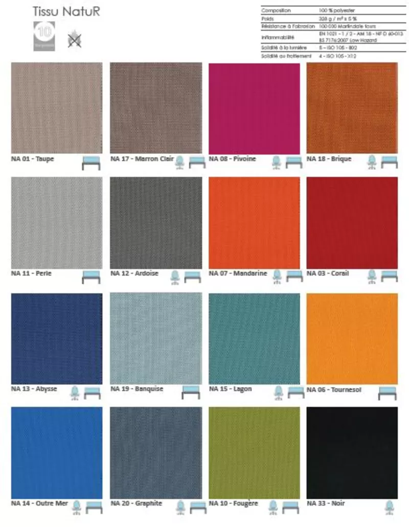 Cloison de séparation Tissu acoustique Isola