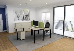 Cloison frontale acoustique pour bureau individuel