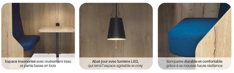 Box acoustique Koma Arrondie 2, 4 places