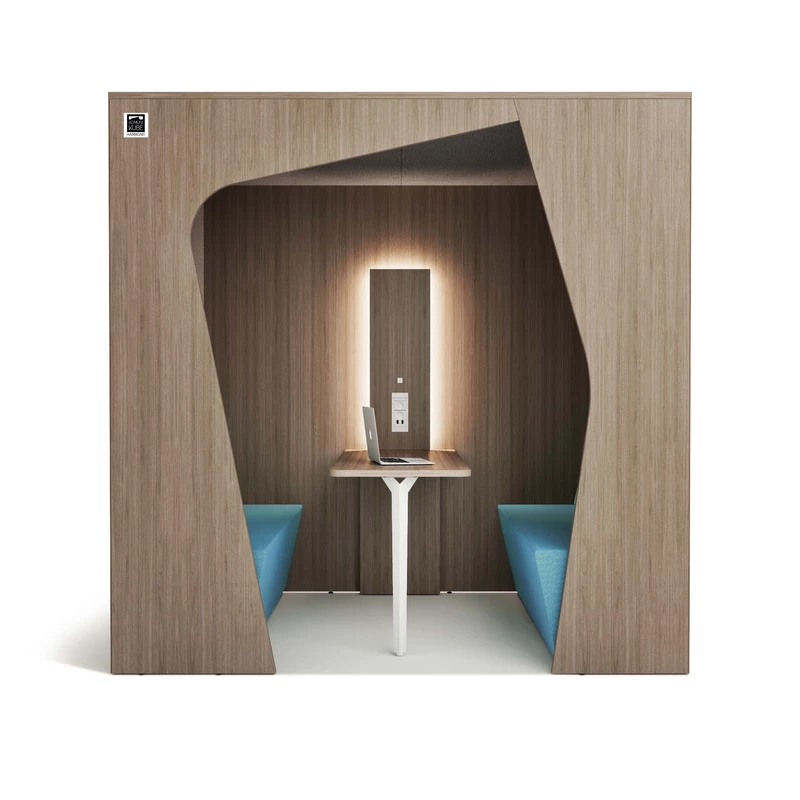 Cabine acoustique 4 places avec table KOMA