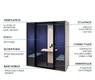 Cabine acoustique Essentielle DUO-M avec fond plein