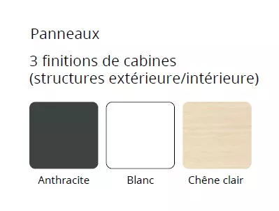 Cabine acoustique ESSENTIELLE Solo avec fond vitré