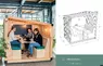 Cabane intérieure et extérieure