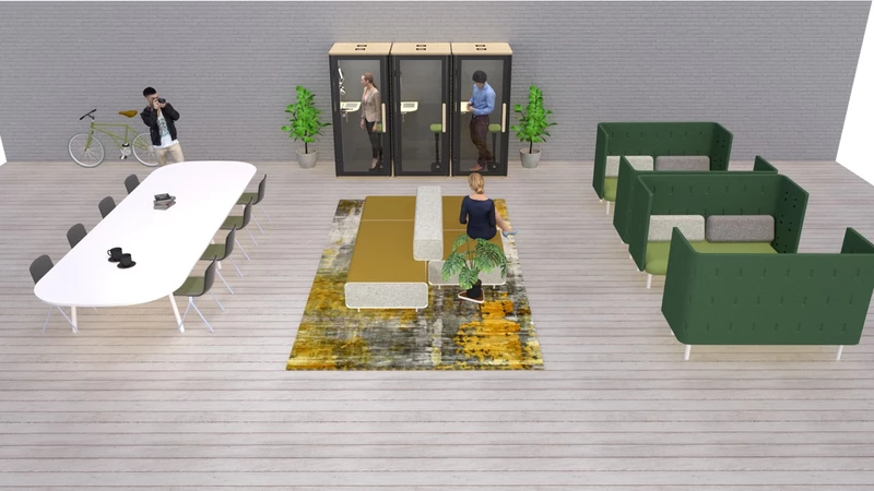 Cabine acoustique 1 personne Bosselino