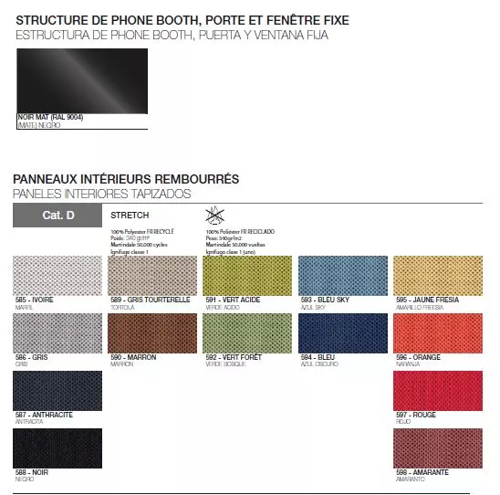 Cabine Acoustique ALLO 2 côtés vitrés