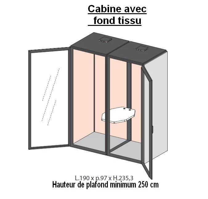 Cabine Acoustique ALLO 2 personnes 