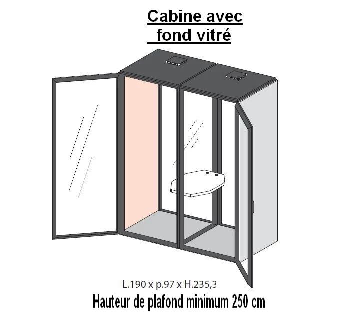 Cabine Acoustique ALLO 2 personnes 