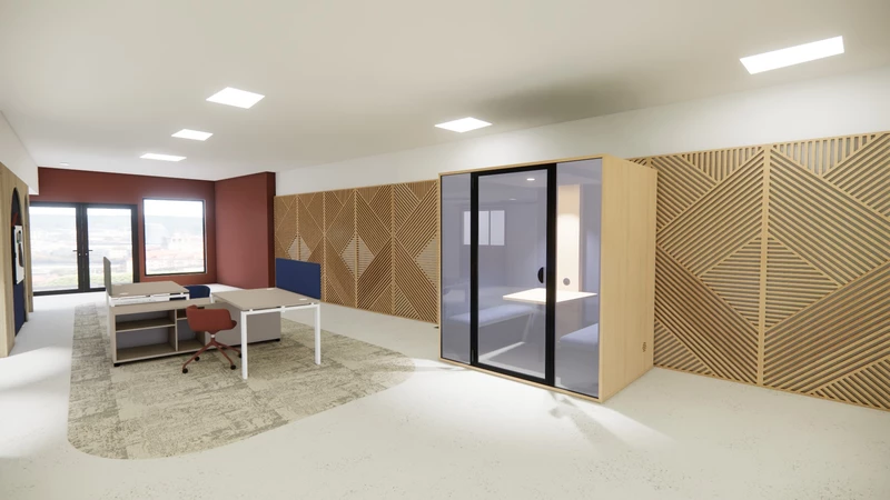 Cabine acoustique Essentielle Quattro avec fond plein