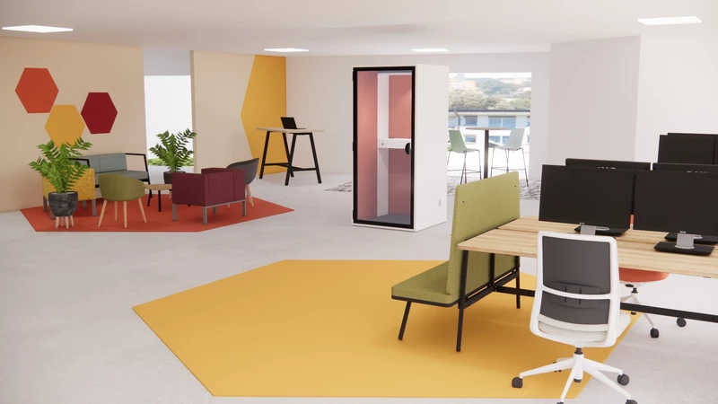 Cabine acoustique ESSENTIELLE Solo avec fond plein