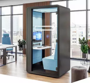 Cabine acoustique pour video-conférence HUSHOFFICE