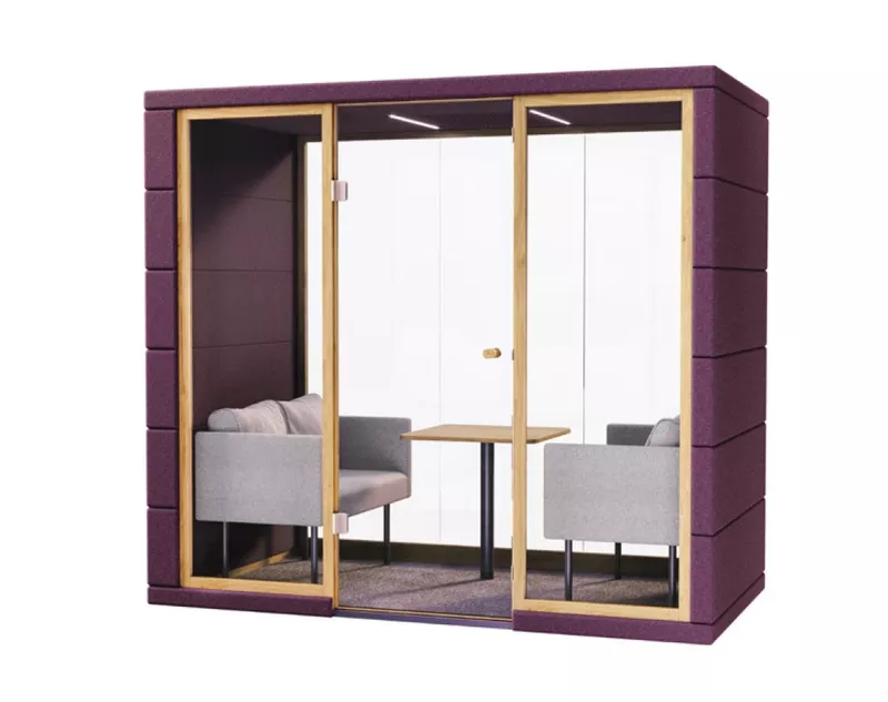 Cabine acoustique réunion pour 2-4 personnes Quadrio I