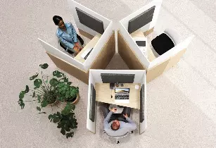 Cabine de confidentialité Assis