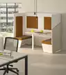 Cabine de confidentialité Duo assise avec bancs