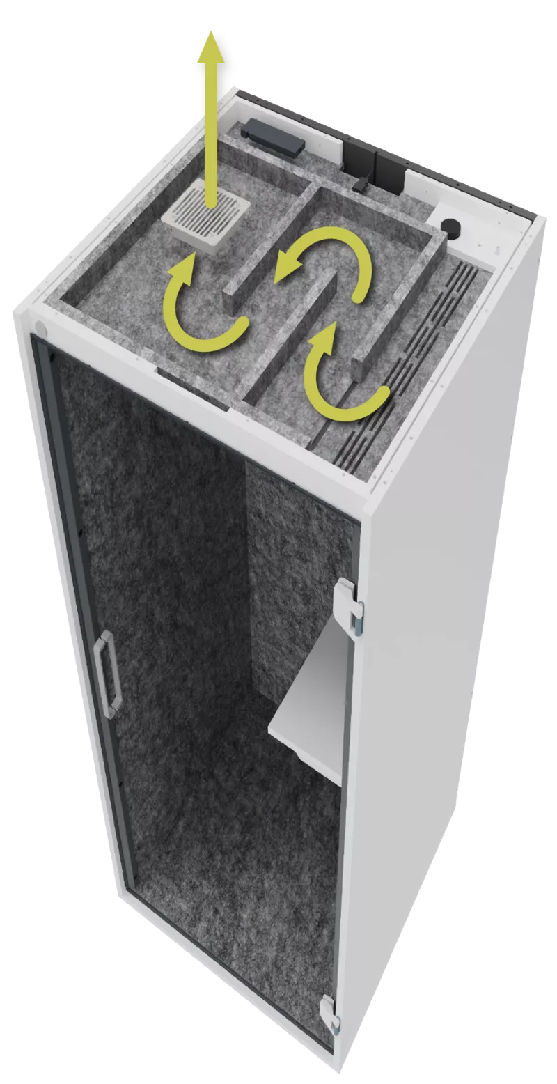 Cabine téléphonique acoustique Fast