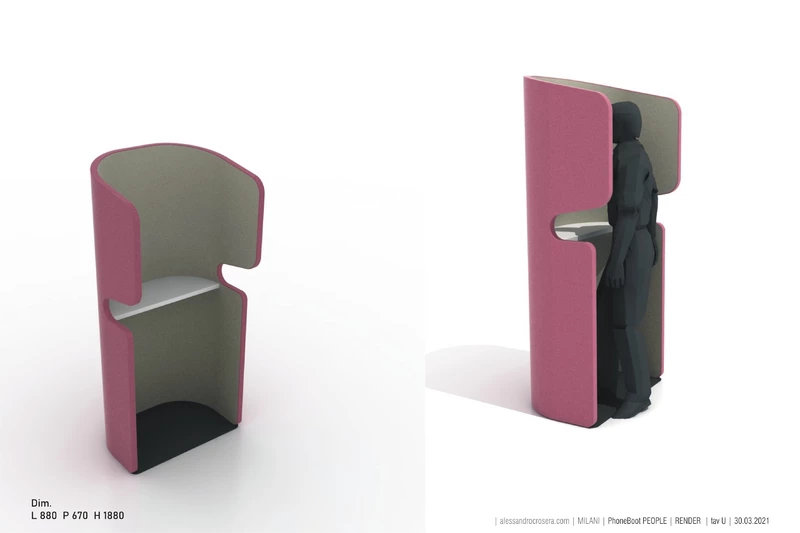 Cabine téléphonique acoustique Meeting