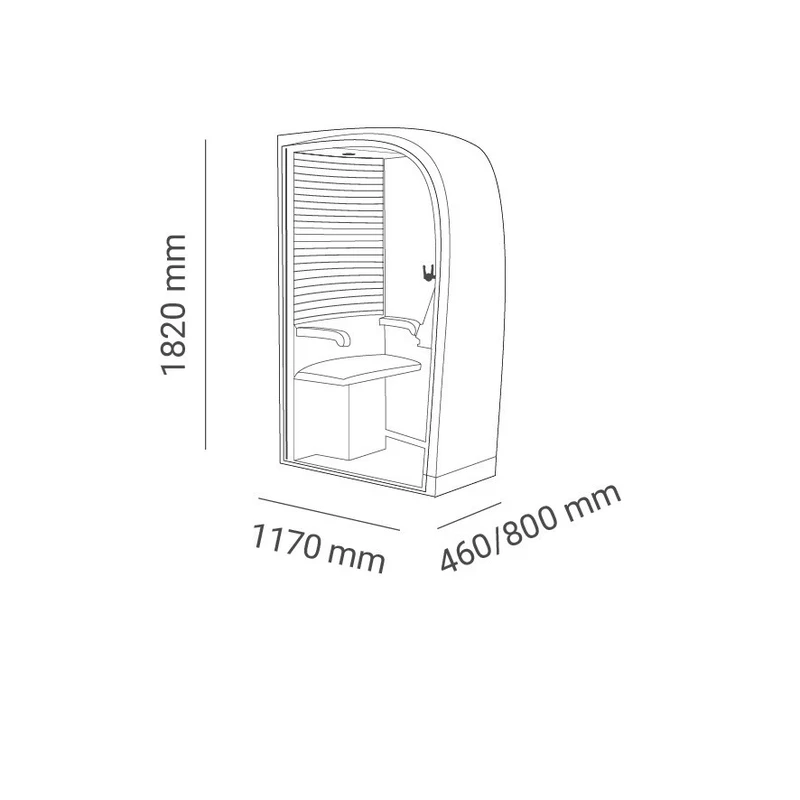 Cabine téléphonique acoustique mobile