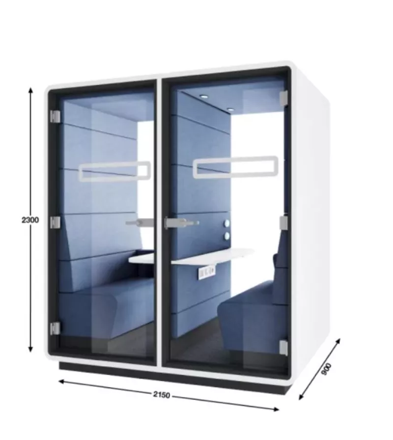 Cabine insonorisée HUSH TWIN-HUSHOFFICE