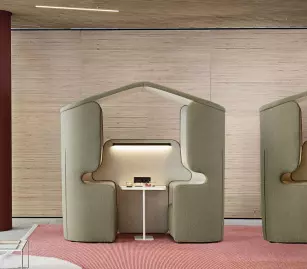 Cellule acoustique avec toit Meeting 2 personnes