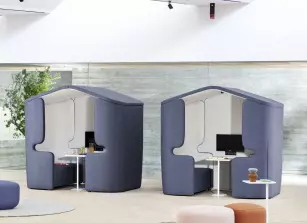 Cellule acoustique avec toit Meeting 4 personnes