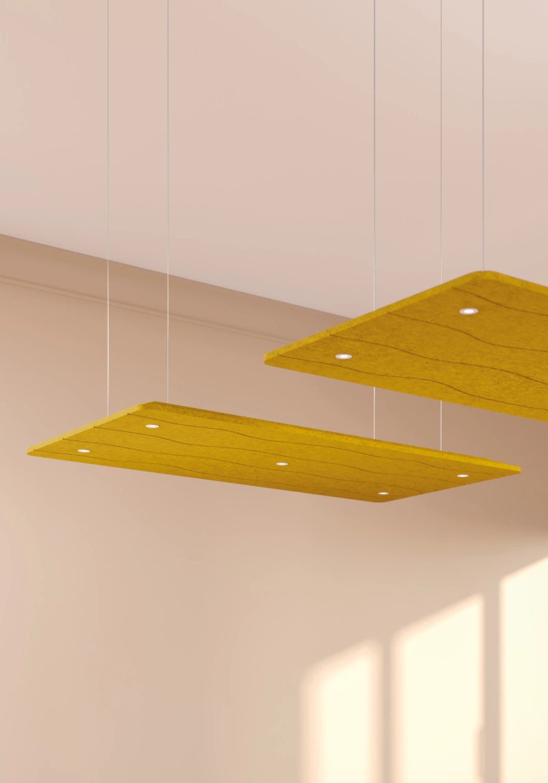Rideaux acoustiques  suspendus SWELL