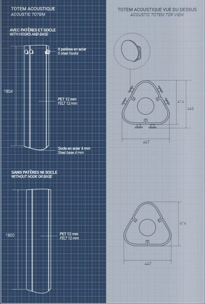 Totem acoustique Manhattan - Design Marie Simon Thomas 