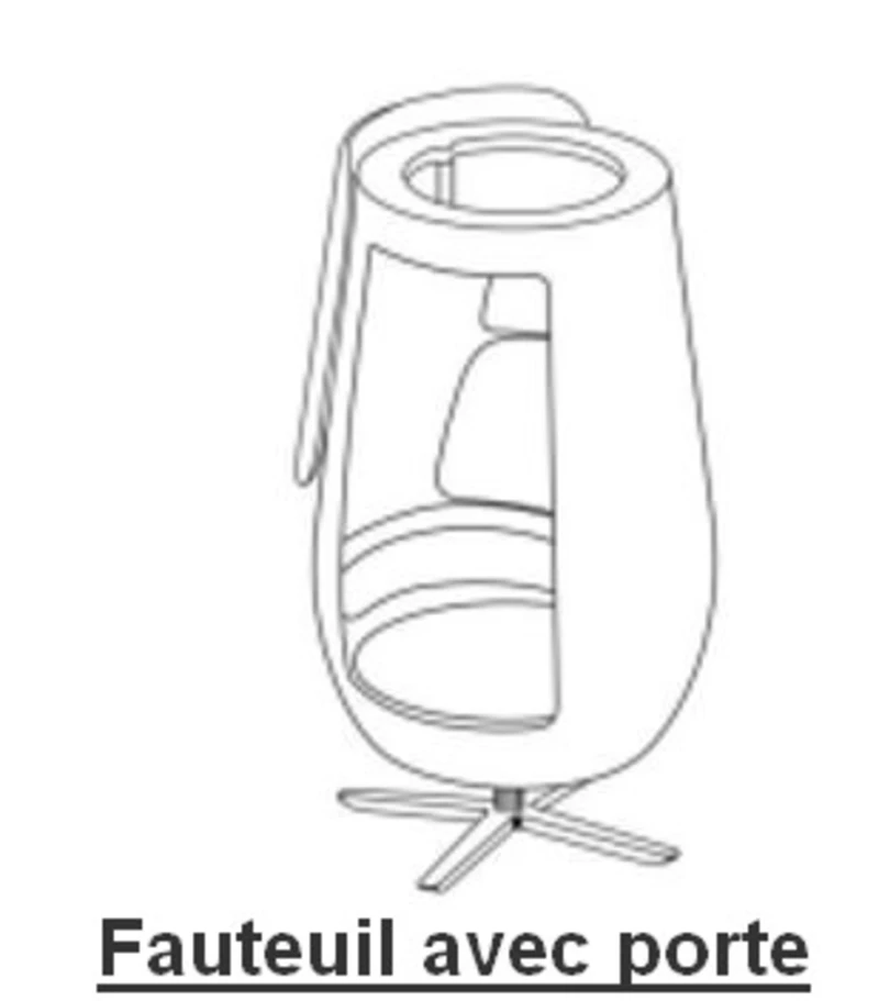 Fauteuil acoustique avec ou sans porte coulissante-HUSHOFFICE