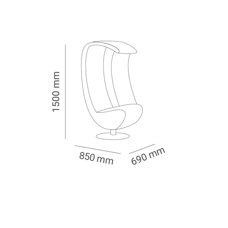 Fauteuil acoustique avec ou sans tablette