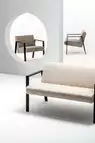 Canapé 2 places Oreotto Simili Cuir – Assise Confort Senior & Maison de Retraite