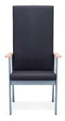 Chaise avec accoudoirs fixes haut dossier RODAS