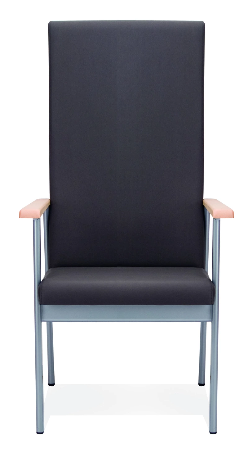 Chaise avec accoudoirs fixes haut dossier RODAS
