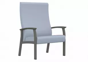 Fauteuil Primacare Confort à Dossier Haut bariatrique pieds métal